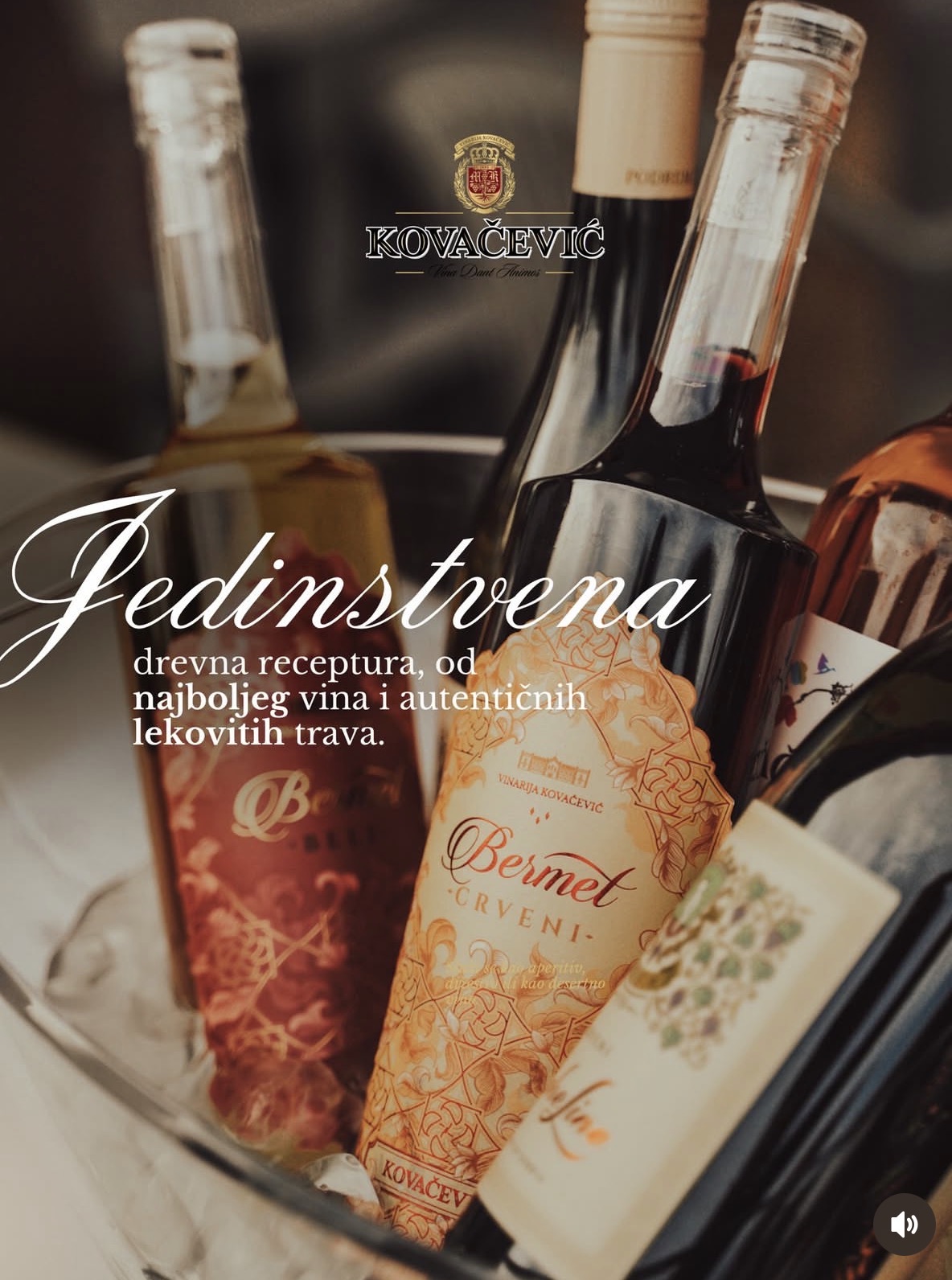 Vinarija Kovačević dessert wine bottle