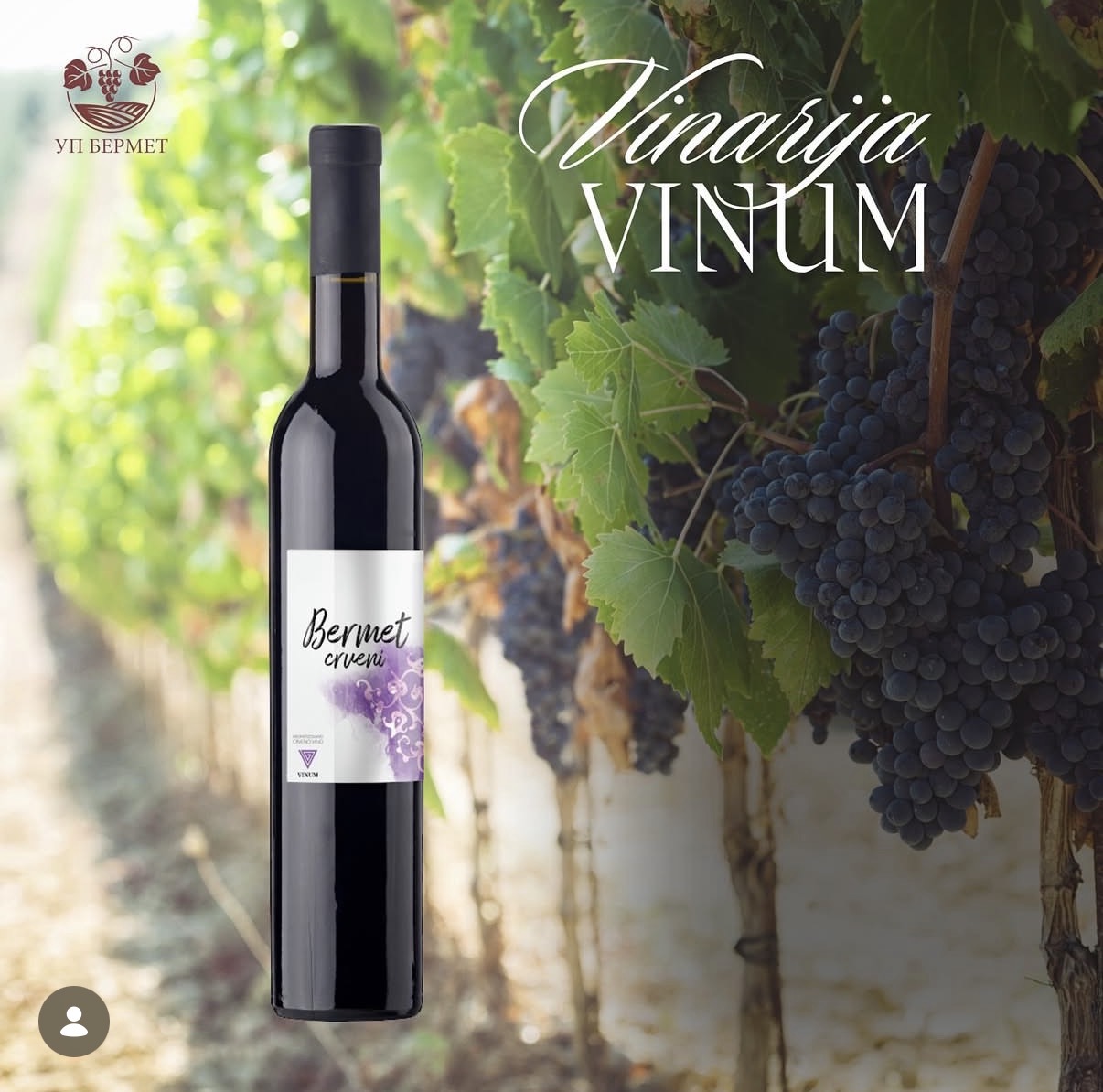 Vinarija VINUM dessert wine bottle